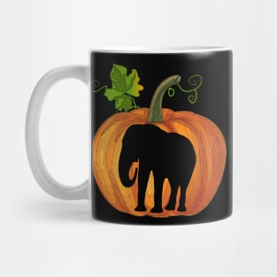 Elephant in pumpkin Mug